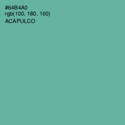 #64B4A0 - Acapulco Color Image