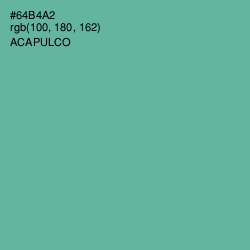 #64B4A2 - Acapulco Color Image