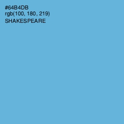 #64B4DB - Shakespeare Color Image