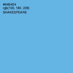 #64B4E4 - Shakespeare Color Image