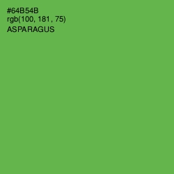 #64B54B - Asparagus Color Image