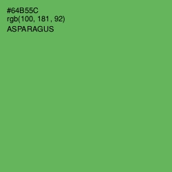 #64B55C - Asparagus Color Image