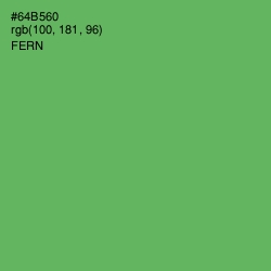 #64B560 - Fern Color Image