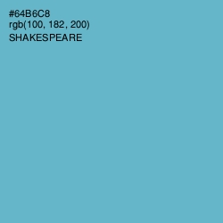 #64B6C8 - Shakespeare Color Image