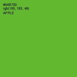 #64B730 - Apple Color Image