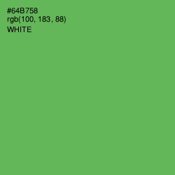 #64B758 - Asparagus Color Image