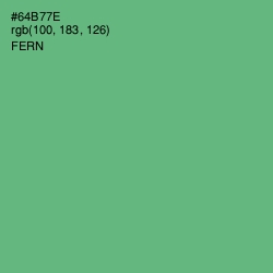 #64B77E - Fern Color Image