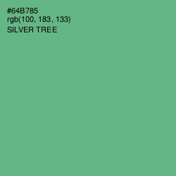 #64B785 - Silver Tree Color Image