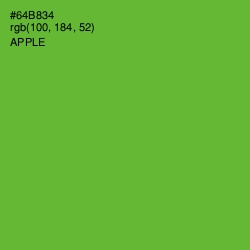 #64B834 - Apple Color Image