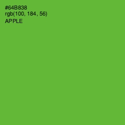 #64B838 - Apple Color Image
