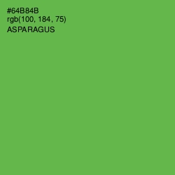 #64B84B - Asparagus Color Image