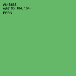 #64B868 - Fern Color Image