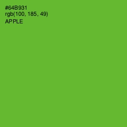 #64B931 - Apple Color Image