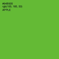 #64B935 - Apple Color Image