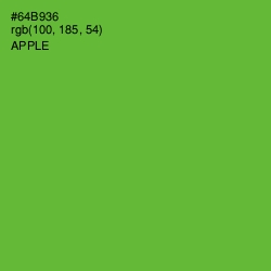 #64B936 - Apple Color Image