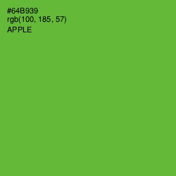 #64B939 - Apple Color Image