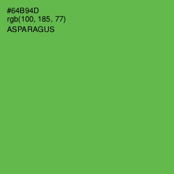 #64B94D - Asparagus Color Image