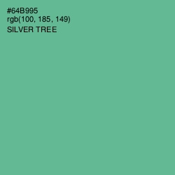 #64B995 - Silver Tree Color Image