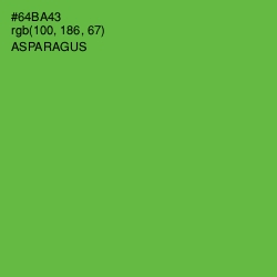 #64BA43 - Asparagus Color Image