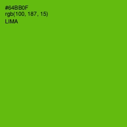 #64BB0F - Lima Color Image