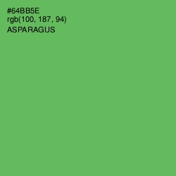 #64BB5E - Asparagus Color Image