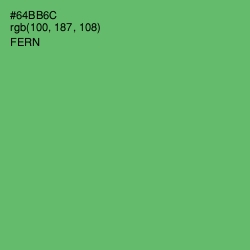 #64BB6C - Fern Color Image