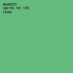 #64BB7D - Fern Color Image