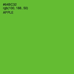 #64BC32 - Apple Color Image