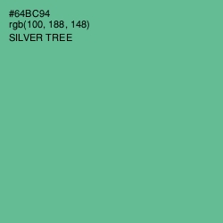 #64BC94 - Silver Tree Color Image