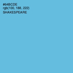#64BCDE - Shakespeare Color Image