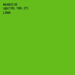 #64BD1B - Lima Color Image