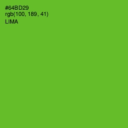 #64BD29 - Lima Color Image