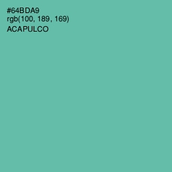 #64BDA9 - Acapulco Color Image