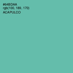 #64BDAA - Acapulco Color Image