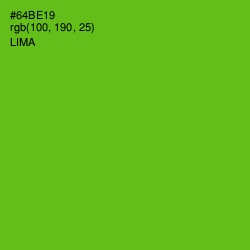 #64BE19 - Lima Color Image