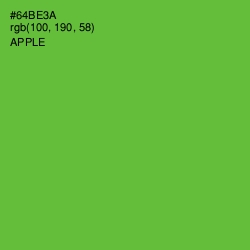 #64BE3A - Apple Color Image