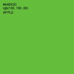 #64BE3C - Apple Color Image