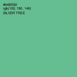 #64BE92 - Silver Tree Color Image