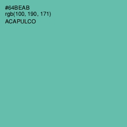 #64BEAB - Acapulco Color Image