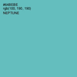#64BEBE - Neptune Color Image