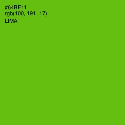 #64BF11 - Lima Color Image