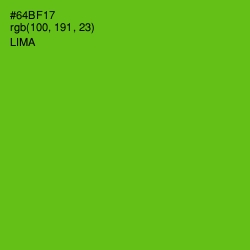 #64BF17 - Lima Color Image