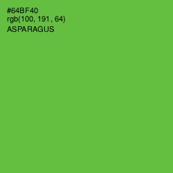 #64BF40 - Asparagus Color Image