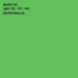 #64BF5E - Asparagus Color Image
