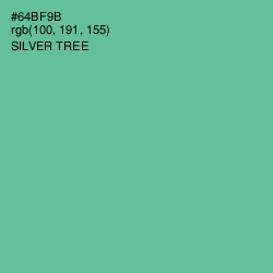 #64BF9B - Silver Tree Color Image