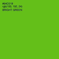 #64C018 - Bright Green Color Image