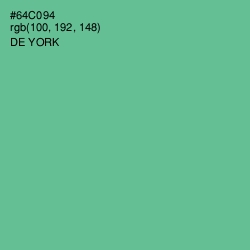 #64C094 - De York Color Image