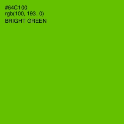 #64C100 - Bright Green Color Image