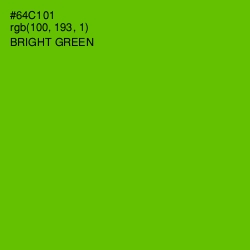 #64C101 - Bright Green Color Image