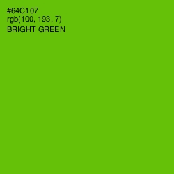 #64C107 - Bright Green Color Image